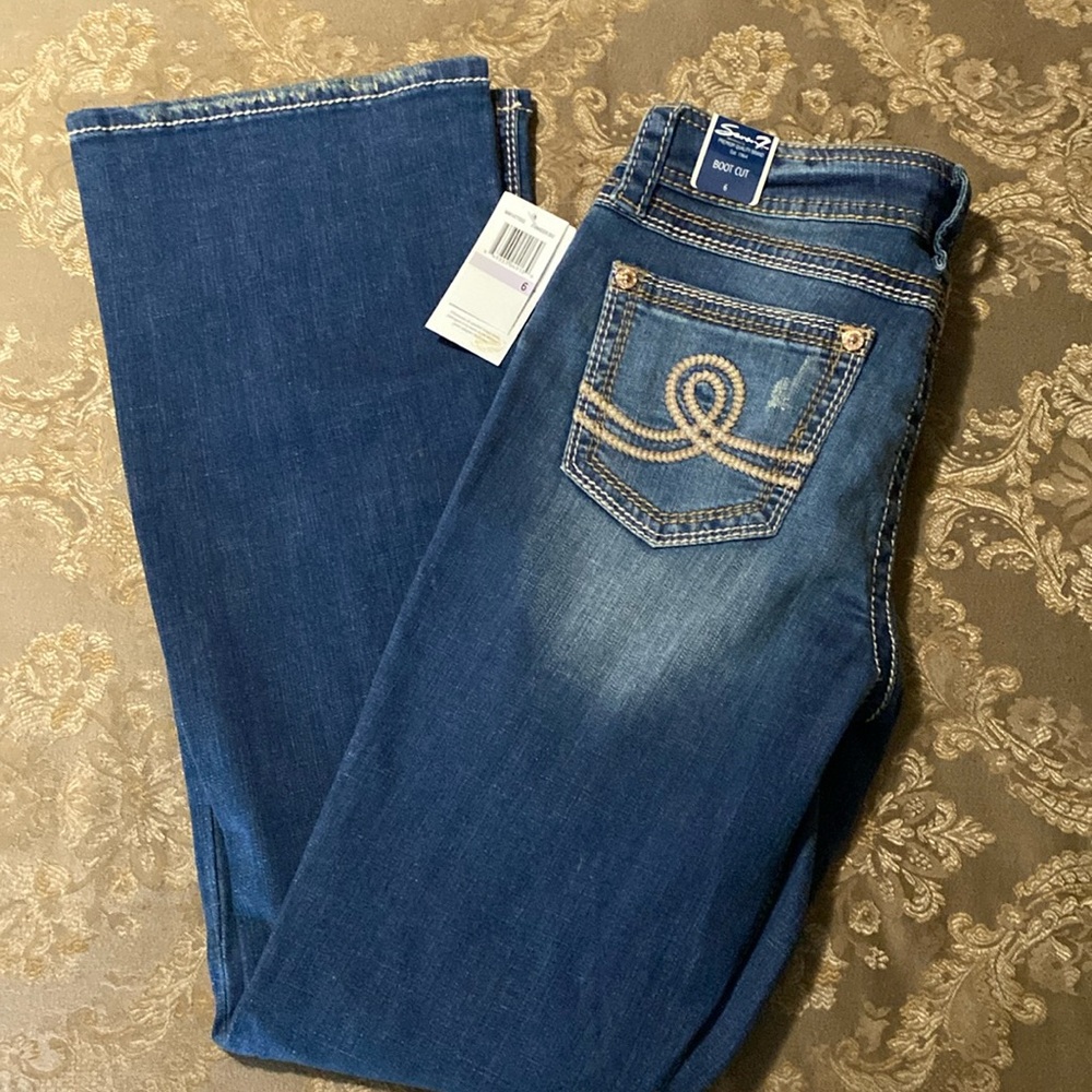 NWT seven7 bootcut denim sz 6